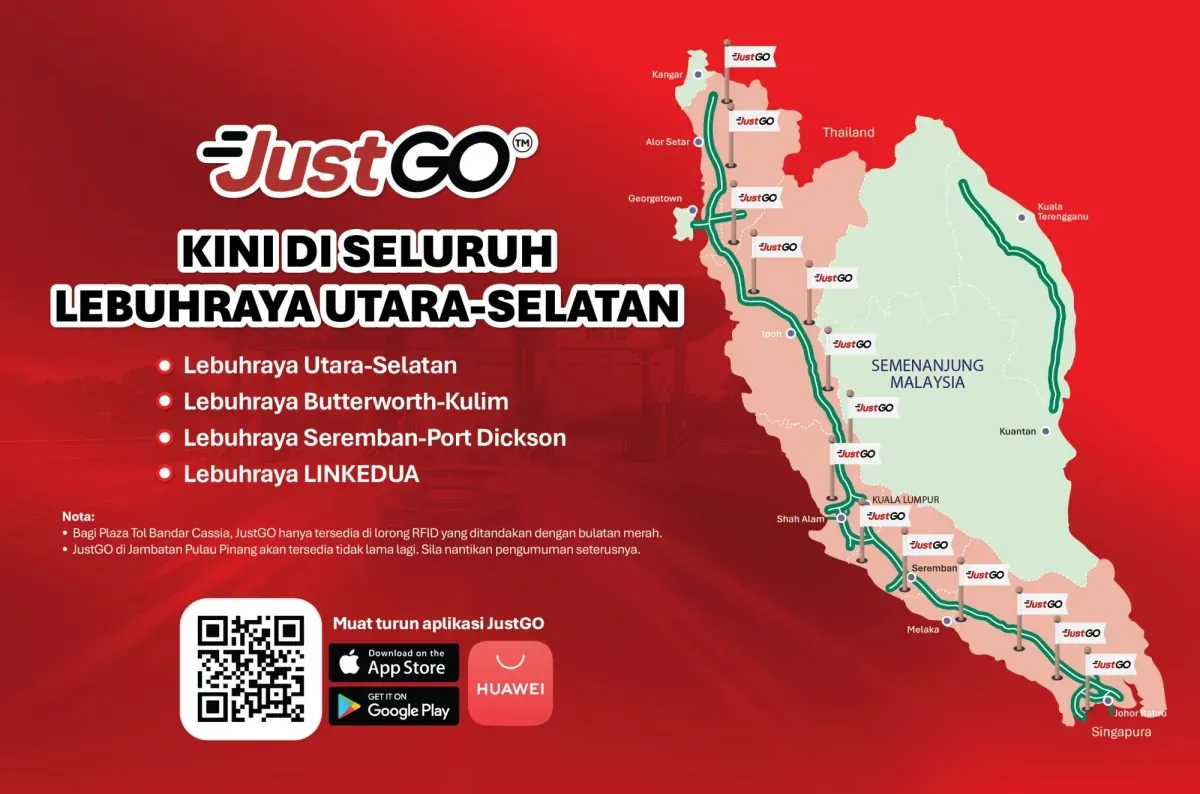PLUS Rolls Out JustGo ANPR Toll Across North-South Highway